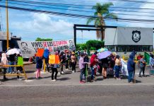 Con protesta en el Cereso de Uruapan, exigen liberación de 3 detenidos por despojo