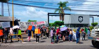 Con protesta en el Cereso de Uruapan, exigen liberación de 3 detenidos por despojo