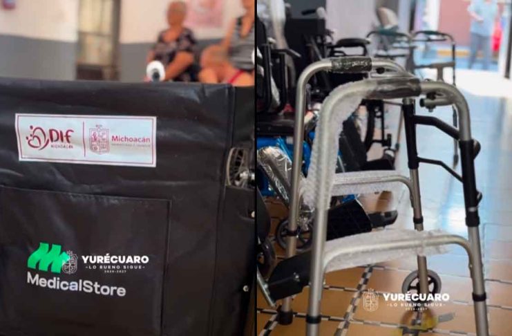 Entregan sillas de ruedas para mejorar la movilidad de grupos vulnerables en Yurécuaro