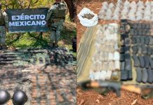 Reportan aseguramiento de 106 explosivos, armamento y miles de cartuchos