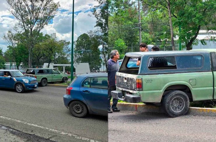 Se accidenta camioneta en la avenida Madero Oriente de Morelia