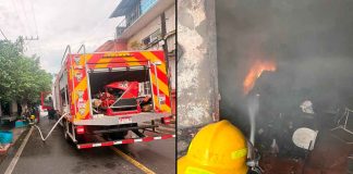 Se registra incendio de domicilio en el municipio de Tacámbaro
