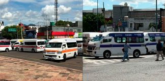 Transportistas bloquean vialidades en Morelia en demanda de sus necesidades