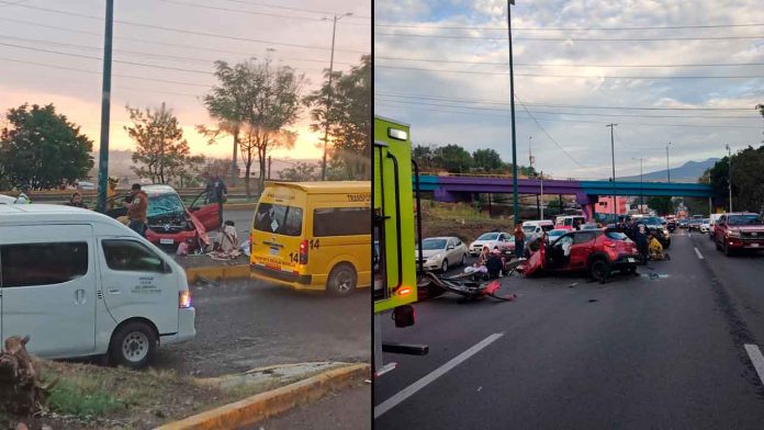 accidente-libramiento-norte-morelia-joven-lesionada-renault
