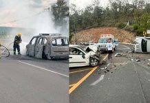 Se registran tres accidentes de tránsito en Morelia y Tarímbaro