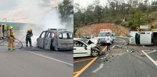 Se registran tres accidentes de tránsito en Morelia y Tarímbaro