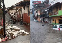 Atienden afectaciones por tromba en Uruapan