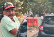 #VIDEO // Cae sujeto tras intentar asaltar a conductor en un semáforo de Girardot