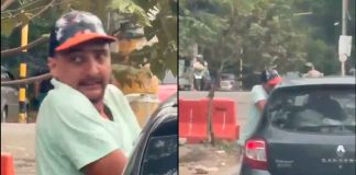 #VIDEO // Cae sujeto tras intentar asaltar a conductor en un semáforo de Girardot