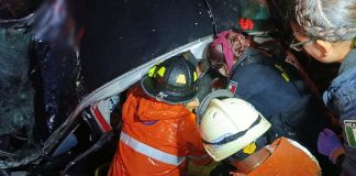 Choque de auto contra árbol deja dos muertos y un herido en la Morelia-Pátzcuaro