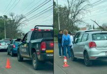 Se registra choque entre tres vehículos en la avenida San Juanito Itzícuaro de Morelia