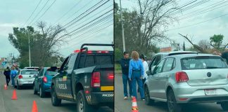 Se registra choque entre tres vehículos en la avenida San Juanito Itzícuaro de Morelia