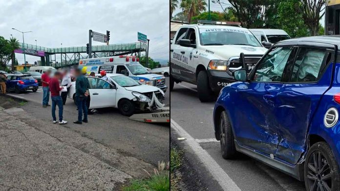 choque-vehiculos-libramiento-sur-morelia-lesionadas-michoacan