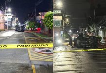 #VIDEO // Conductor de camioneta vuelca y muere, tras ser atacado a balazos, en el Barrio La Magdalena de Uruapan