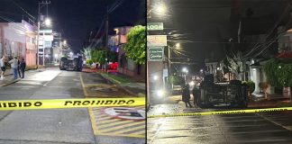 #VIDEO // Conductor de camioneta vuelca y muere, tras ser atacado a balazos, en el Barrio La Magdalena de Uruapan
