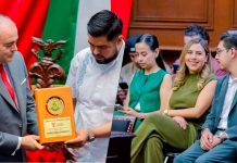 Dayana Pérez reconoce el legado ambiental de Homero Gómez durante entrega de distinción estatal