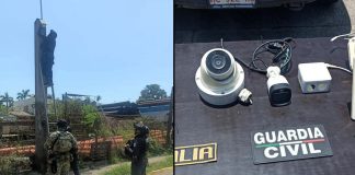 Marina, SSP y FGE desactivan cámaras parasitas usadas por el crimen organizado, en Lázaro Cárdenas
