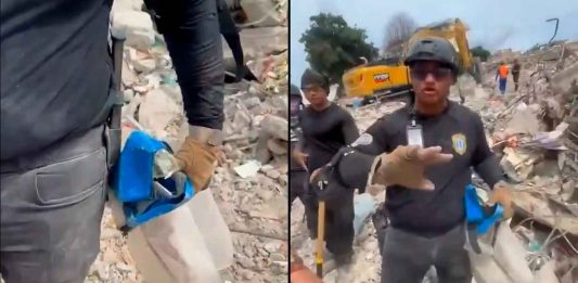 #VIDEO // Detienen a funcionario por robar durante las labores de rescate tras sismos en Venezuela