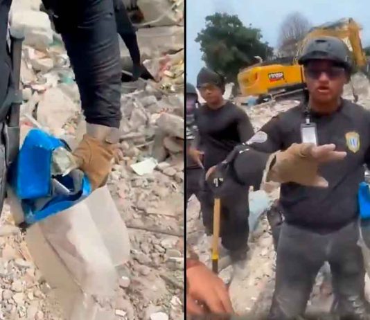 #VIDEO // Detienen a funcionario por robar durante las labores de rescate tras sismos en Venezuela