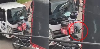 #VIDEO // Repartidor es captado realizando actos obscenos frente a menores en Bogotá