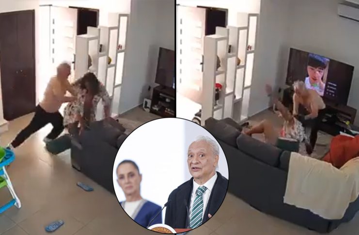 #VIDEO // Esposa de exdirector de Pemex exhibe golpiza en video y pide ayuda a Sheinbaum