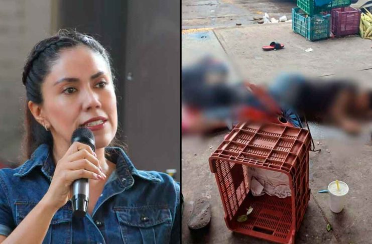 Tras asesinato de jóvenes en el mercado municipal de Apatzingán, alcaldesa continúa reforzando seguridad