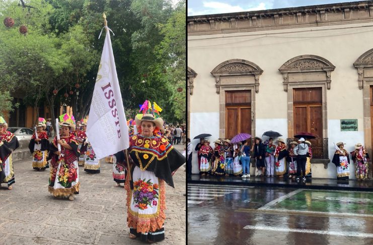 A pesar de la lluvia el Festival T’arhechu Uarariecha avanzó por las calles de Morelia