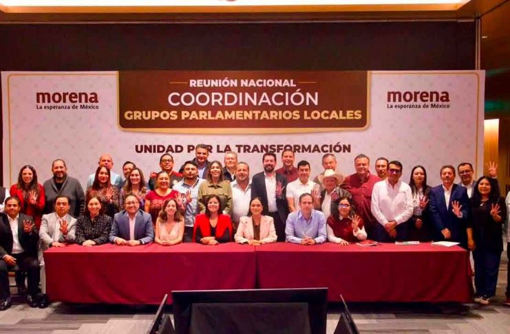 Fortalece Giulianna Bugarini coordinación política con dirigencia nacional de Morena