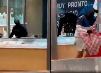 #VIDEO // Hombres armados atracan joyería a mazazos dentro de un centro comercial en España