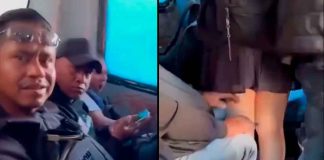 #VIDEO // Captan a hombre grabando debajo de la falda de una estudiante en transporte público