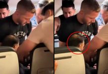 #VIDEO // Pasajero amenaza en abrir la puerta mientras el avión esta en movimiento
