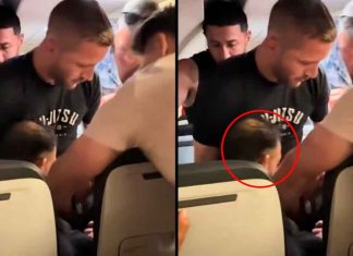 #VIDEO // Pasajero amenaza en abrir la puerta mientras el avión esta en movimiento