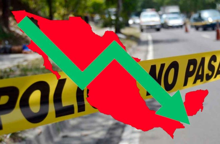 Cae 46% el promedio diario de asesinatos en México; reportan el día menos violento en 14 años