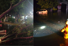 Protección Civil Michoacán despliega operativo por fuerte tormenta eléctrica en Morelia