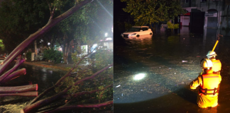 Protección Civil Michoacán despliega operativo por fuerte tormenta eléctrica en Morelia