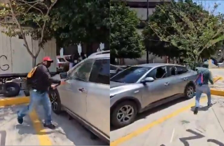 #VIDEO // Maestros de la CETEG irrumpen en el Congreso de Guerrero y destrozan más de 10 autos en Chilpancingo