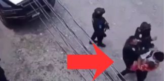 #VIDEO// Policías acosan y agreden a ciudadano con un niño en brazos sin motivo aparente