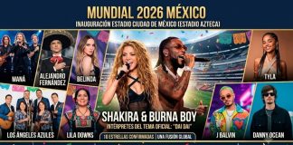 Estos son los 10 artistas que inaugurarán el Mundial en Ciudad de México