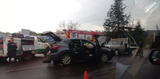 Cinco heridos deja choque entre dos vehículos en la Morelia-Pátzcuaro