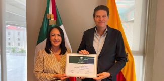 Recibe Alfonso Martínez reconocimiento internacional que distingue a Morelia como ‘Ciudad Árbol’