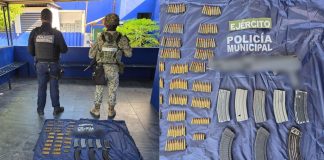 Autoridades aseguran auto con armamento en Lázaro Cárdenas