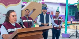 Alexis Velázquez da inicio a nueva aula didáctica en Jardín de Niños