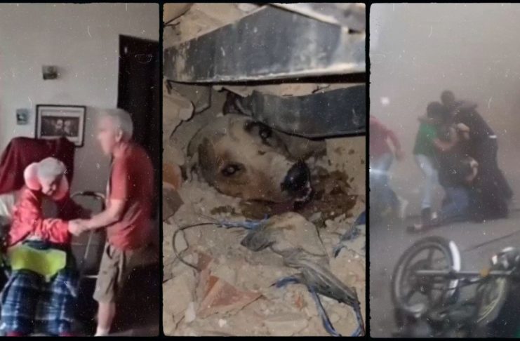#VIDEO // Doblete sismico deja 164 muertos, más de mil heridos y decenas de edificios colapsados