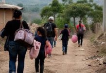 Violencia provoca nuevos desplazamientos en tres comunidades de Apatzingán; 225 personas dejan sus hogares