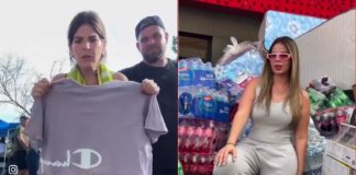 #VIDEO // “No es dar lo que sobra” mujer crítica la ropa donada para damnificados mientras otra posa sobre donaciones en Venezuela