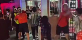 #VIDEO // Aficionados bañan de espuma a turistas holandeses y ellos responden a golpes