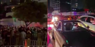 #VIDEO // Afición mexicana lleva serenata y pirotecnia al hotel de la selección de Ecuador para evitar su descanso