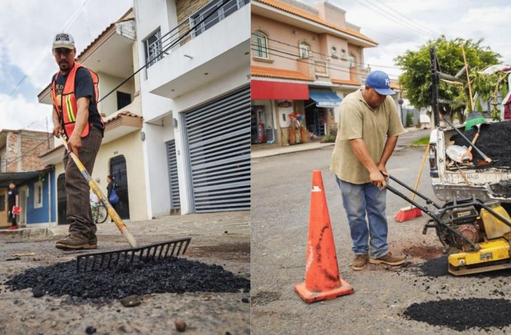 ¡Mejoras viales! Arranca campaña permanente de bacheo en Jiquilpan