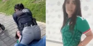 #VIDEO // “Es mi exnovio, a ver si tiene los huevos de agarrarlo” mujer detenida en Cholula amenaza a la policía