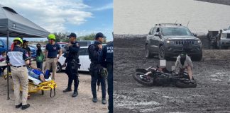 Motociclista resulta lesionado tras accidente cerca de la presa de Ticuitaco, en La Piedad